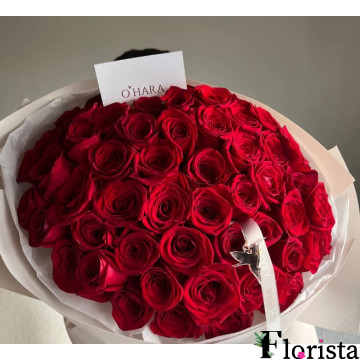 Bouquet of flowers 51 red roses