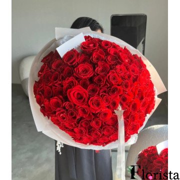 Букет квітів Червона пристрасть