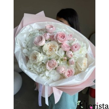 Букет квітів Ніжні кольори