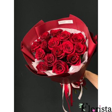 Прага, Чехія - Букет 15 червоних троянд