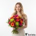 Assembled bouquet of flowers Flower garden Deluxe