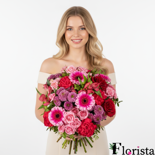 Pre-assembled bouquet of flowers Pink perfection