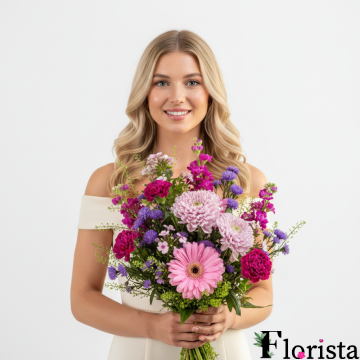 Assembled bouquet of flowers Color me happy