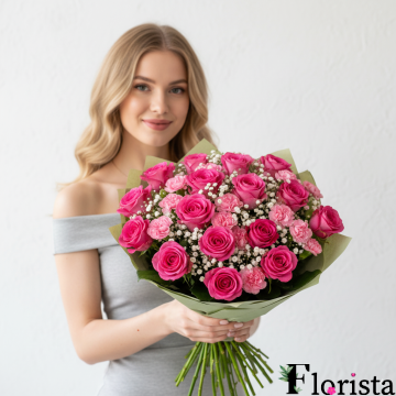 Pre-assembled bouquet Pink Elegance