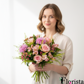 Pre-assembled bouquet Pink Sky