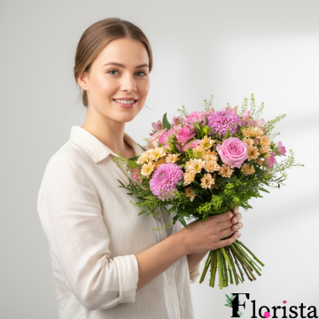 Pre-assembled bouquet Sweet Pastels