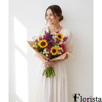 Colorful summer bouquet