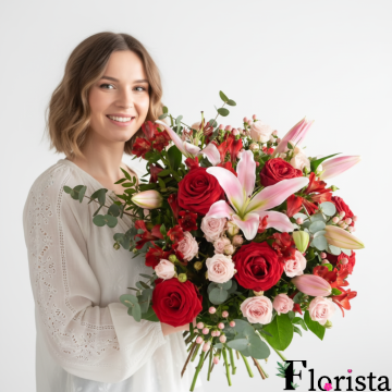 Second half Pre-assembled bouquet of flowers