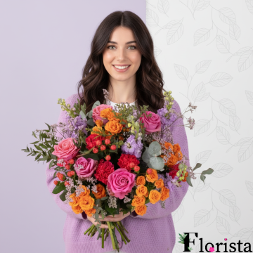 Веселка Збірний букет квітів