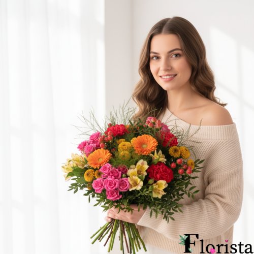 Glück Fertig zusammengestellter Blumenstrauß