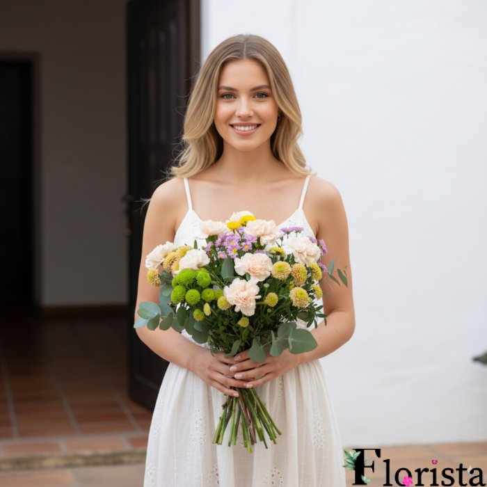 Demeter zusammengestellter Blumenstrauß