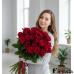 Букет з 25 червоних троянд