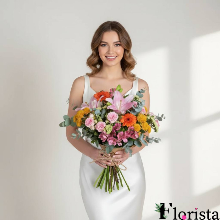 Збірний букет квітів