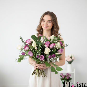 Bouquet of mixed roses