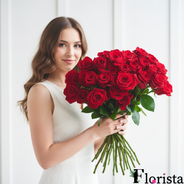 Букет з 36 червоних троянд