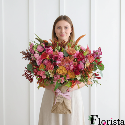 Збірний букет квітів Fall Guy Lux