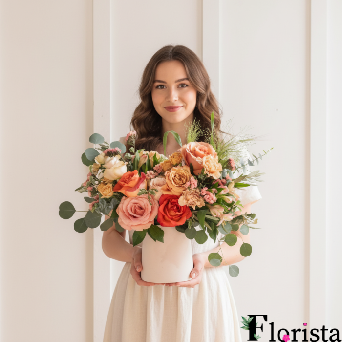 French Press Flower Bouquet