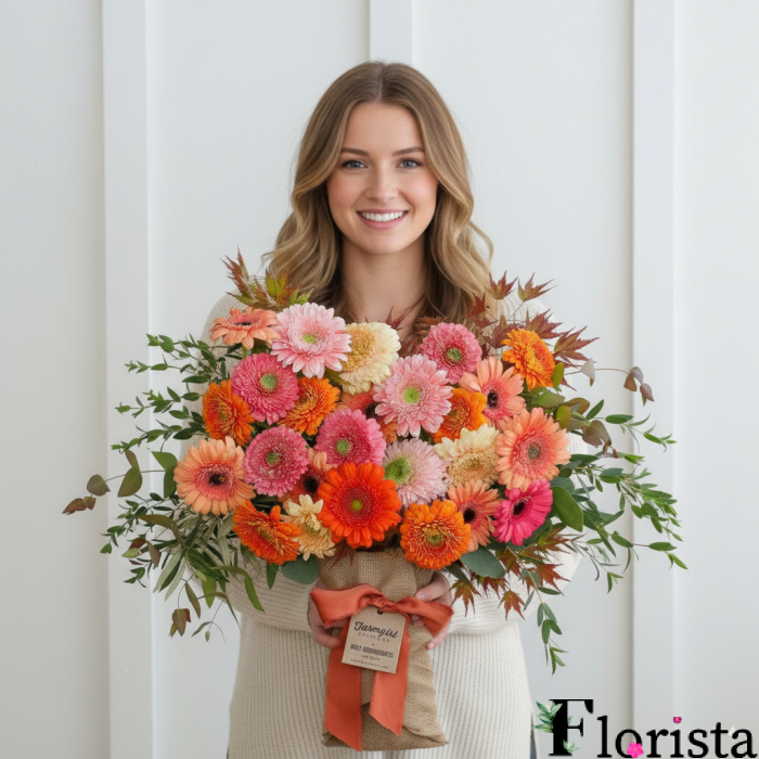 Букет квітів з Гербер