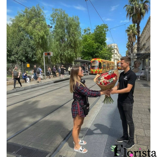 Montpellier, Frankreich – Ein Bouquet voller Leidenschaft