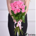 Букет із 19 рожевих троянд (60см-70см)