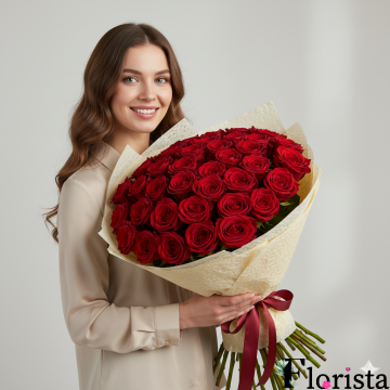 Blumenstrauß 50 rote Rosen