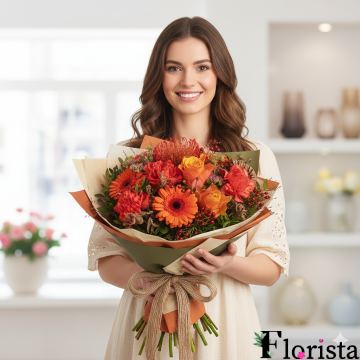 Blumenstrauß Herbstfarben