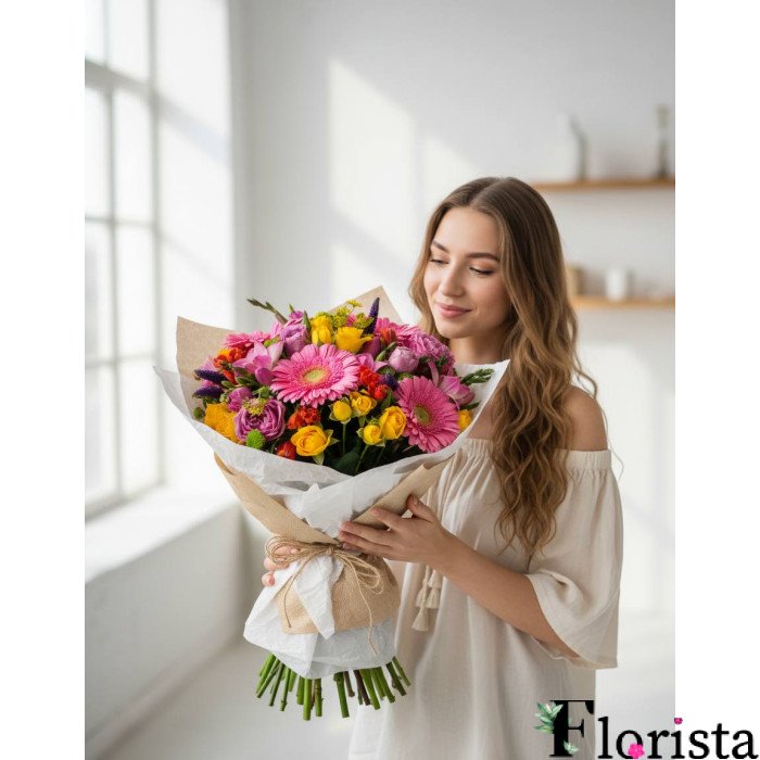 Assembled bouquet of flowers Dreams come true