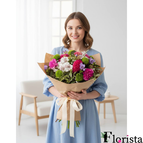 Збірний букет квітів Літаючі метелики