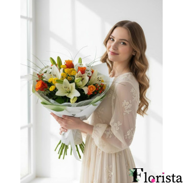 Збірний букет квітів Привіт, сонечко