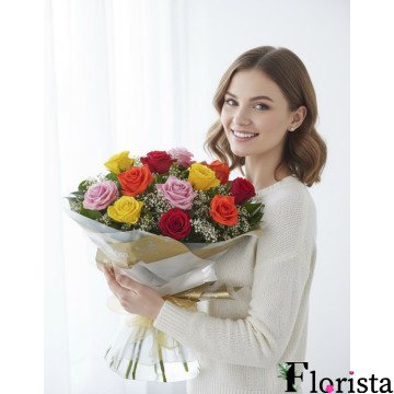 Збірний букет троянд Квітковий бал