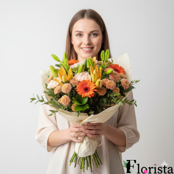 Букет квітів Осінній розповсюджувач радості