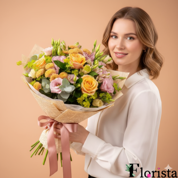 Bouquet of flowers Magic Apricot